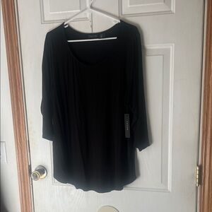 Focus 2000 Elegant Black Long Sleeve Top